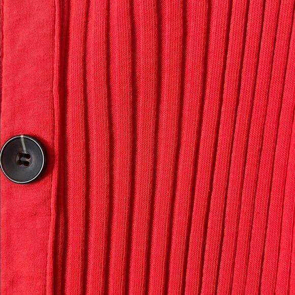 Enza Costa Military Rib Button Front Midi Dress in Cayenne Size Small but fits M - Picture 7 of 14